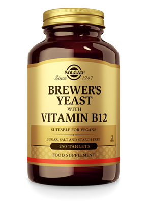 SOLGAR BREWERS YEAST WITH VITAMIN B12 250ST